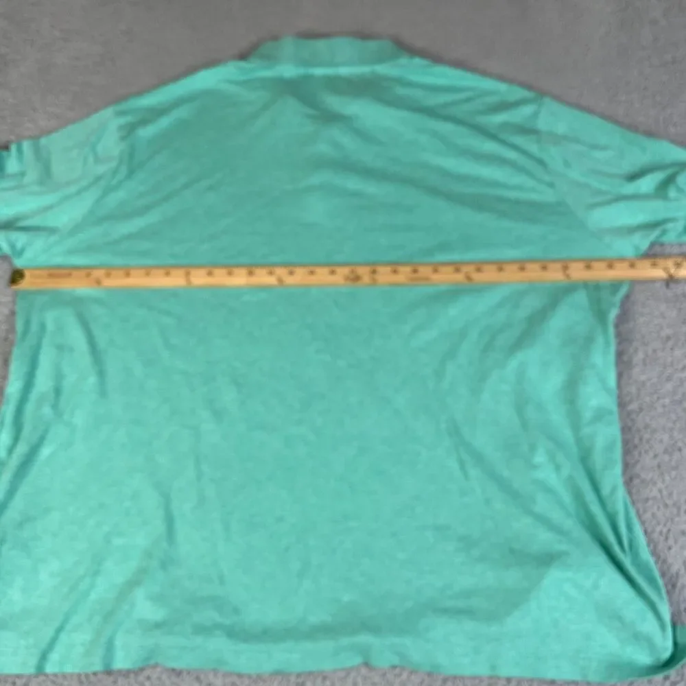 POLO RALPH LAUREN Shirt Mens 4XB Green Big & Tall Short Sleeve Flesh Pony Logo